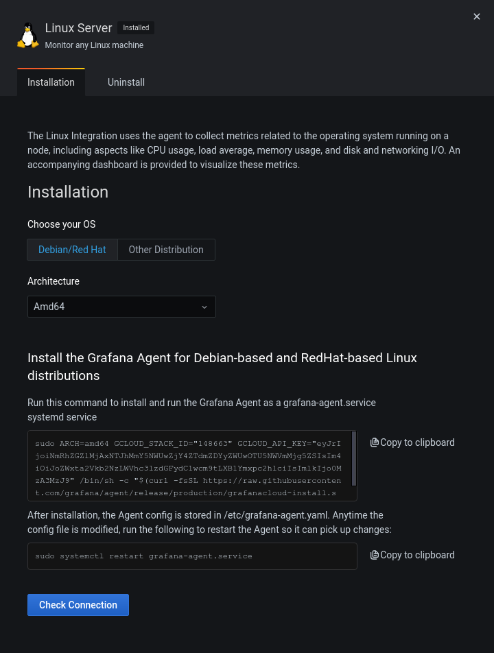 Monitoring A Linux Host Using The Linux Host Integration Grafana Labs