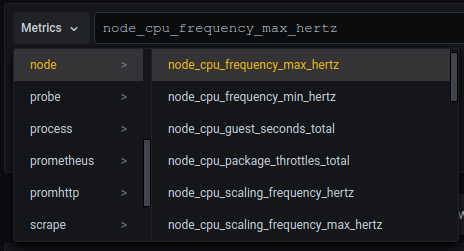 node exporter metrics