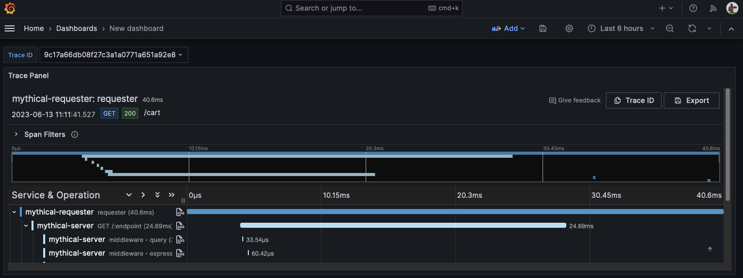 Traces | Grafana documentation