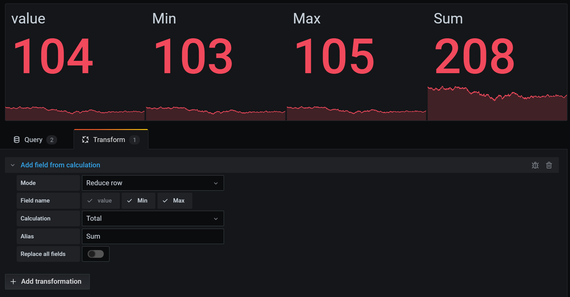 Transformation Types And Options Grafana Labs