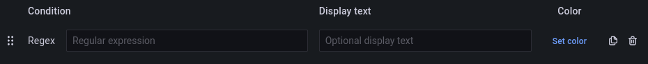 Map a regular expression